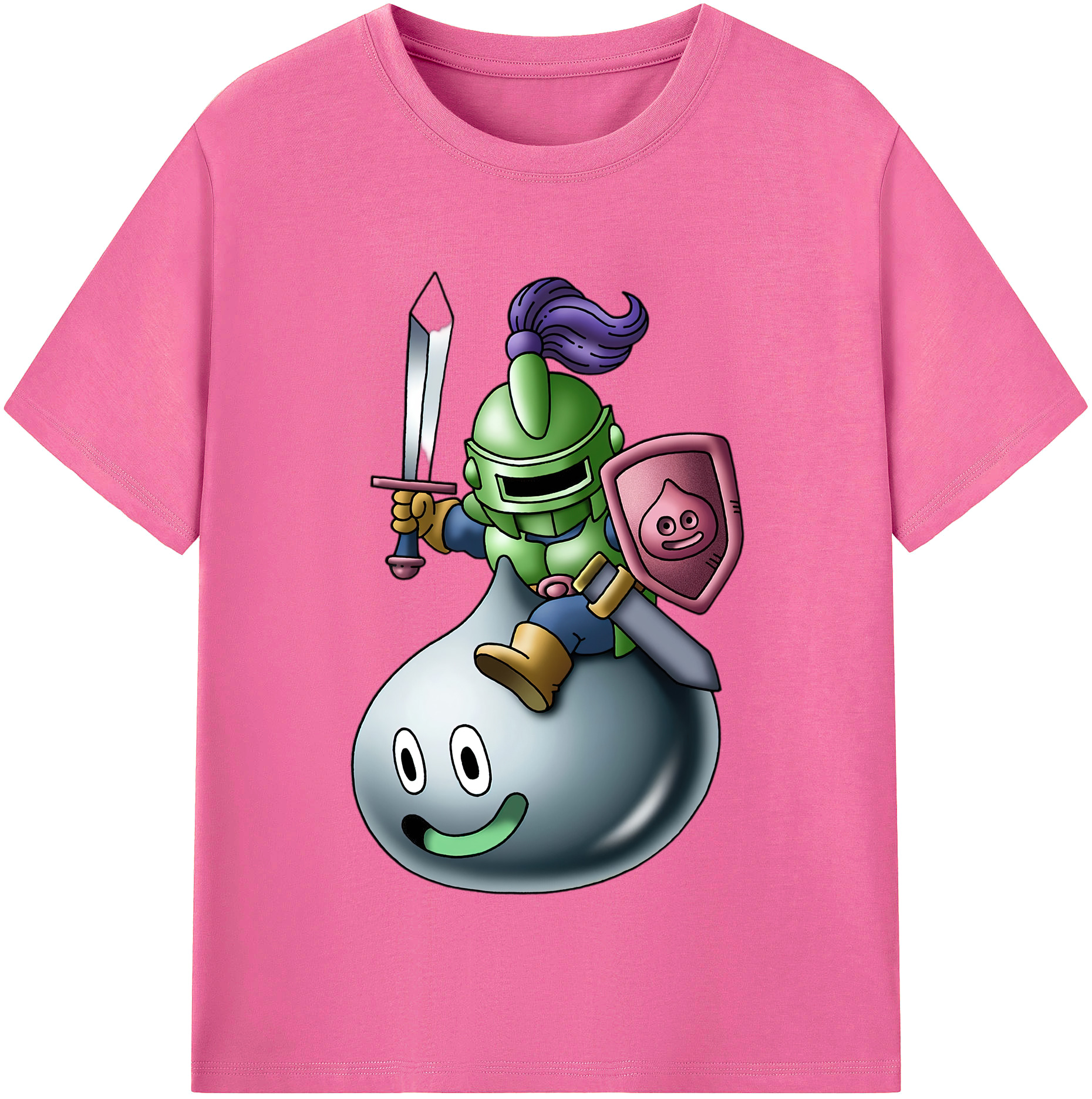（画像用） ドラゴンクエスト Doragon Kuesuto Dragon Quest レディースカジュアルプリントTシャツ（綿100％）